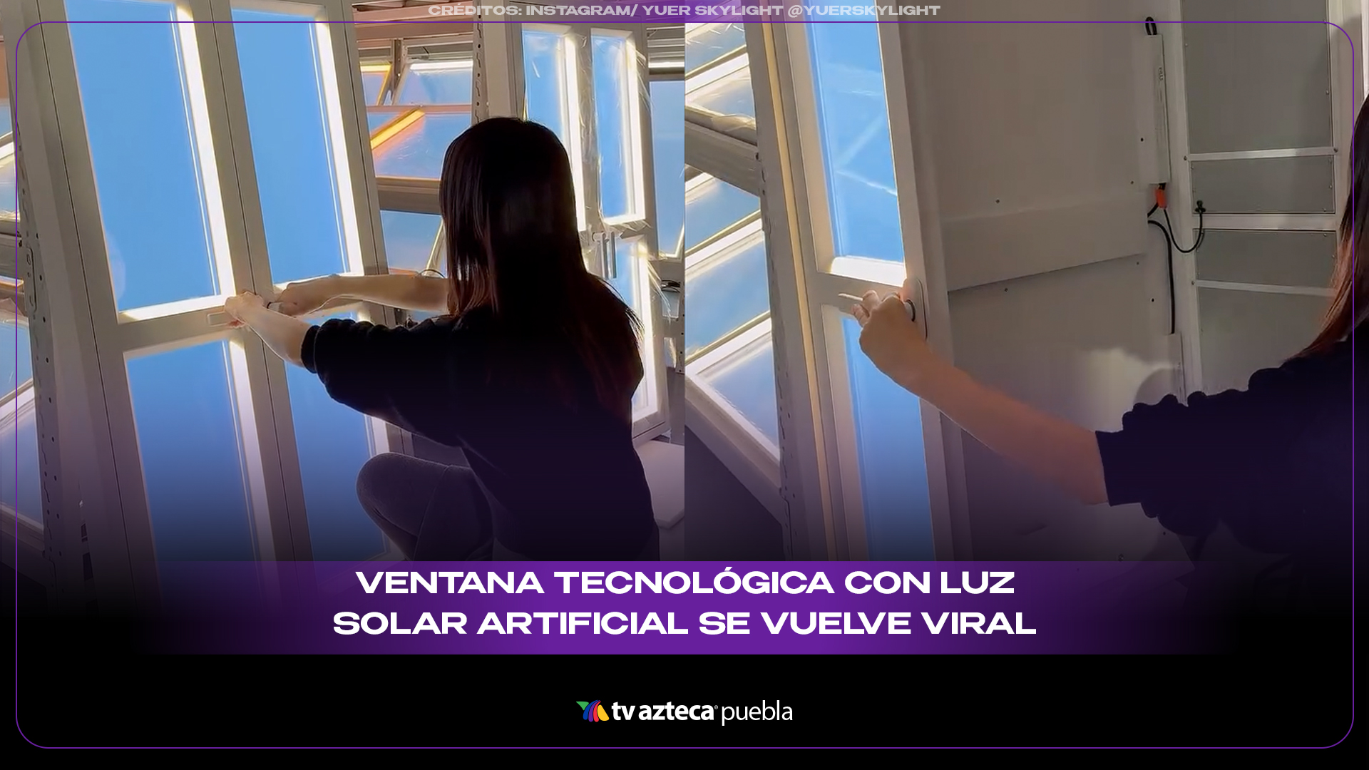 Ventana con luz solar artificial se vuelve viral por simular un cielo real en interiores