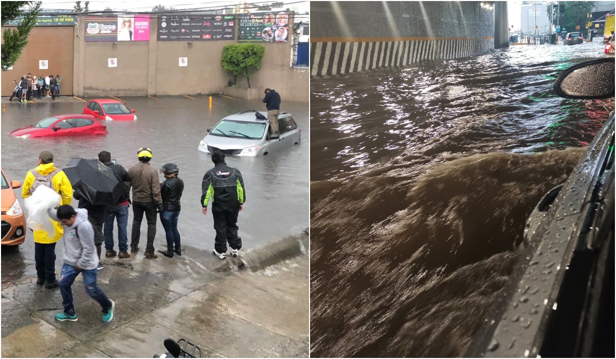 En Naucalpan, fuertes lluvias convierten vialidades en ríos - Vimarsana News