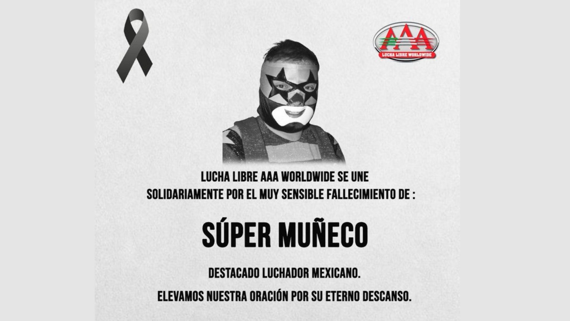 Fallece Súper Muñeco, leyenda de la lucha libre