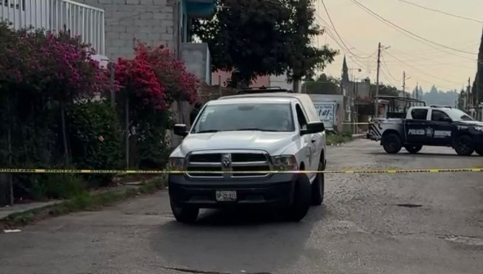 Movilización en la junta auxiliar Ignacio Romero Vargas hoy miércoles por hallazgo de cuerpo