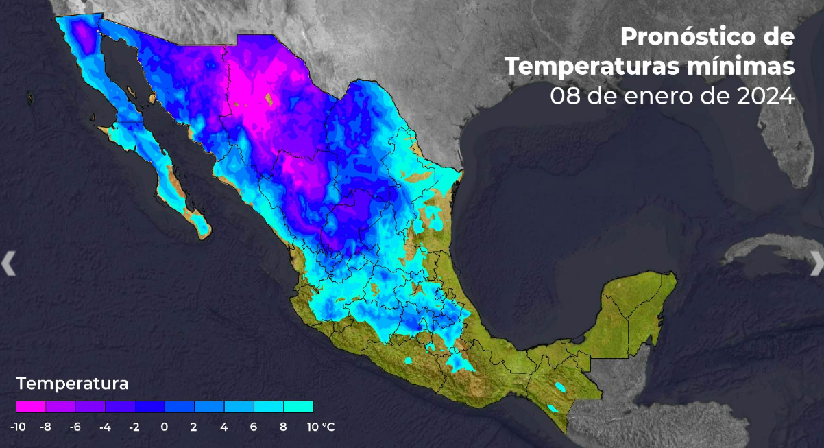 Pronóstico del clima en Chiapas hoy 8 de enero de 2024