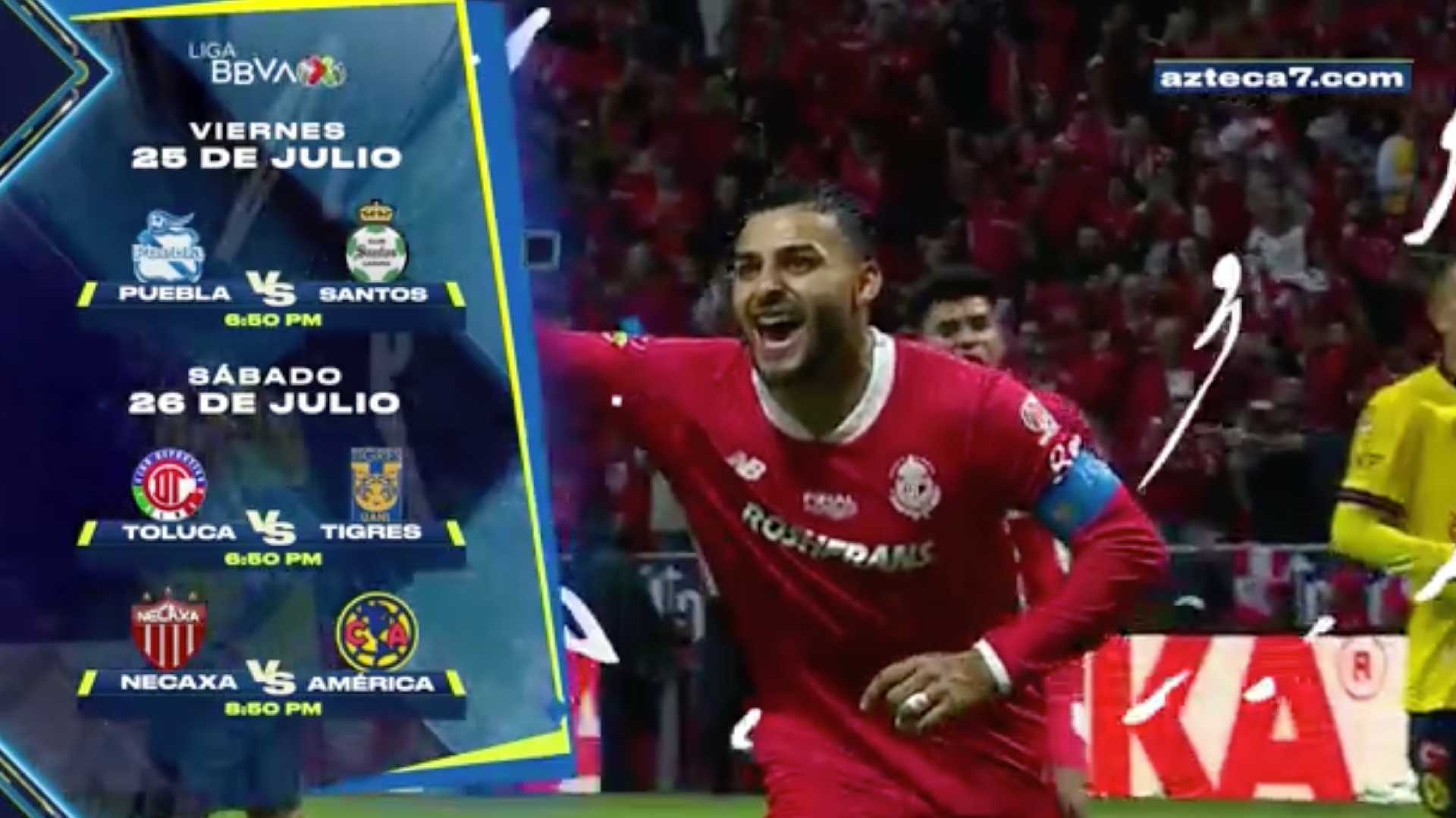 Toluca vs Tigres EN VIVO, Jornada 3 del Apertura 2025 de la Liga MX
