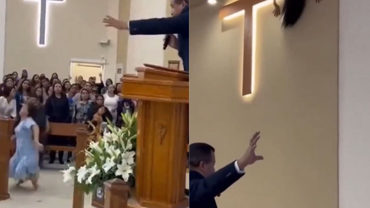 Fuerte VIDEO de presunto exorcismo en plena misa desata terror en redes ¿Es real?