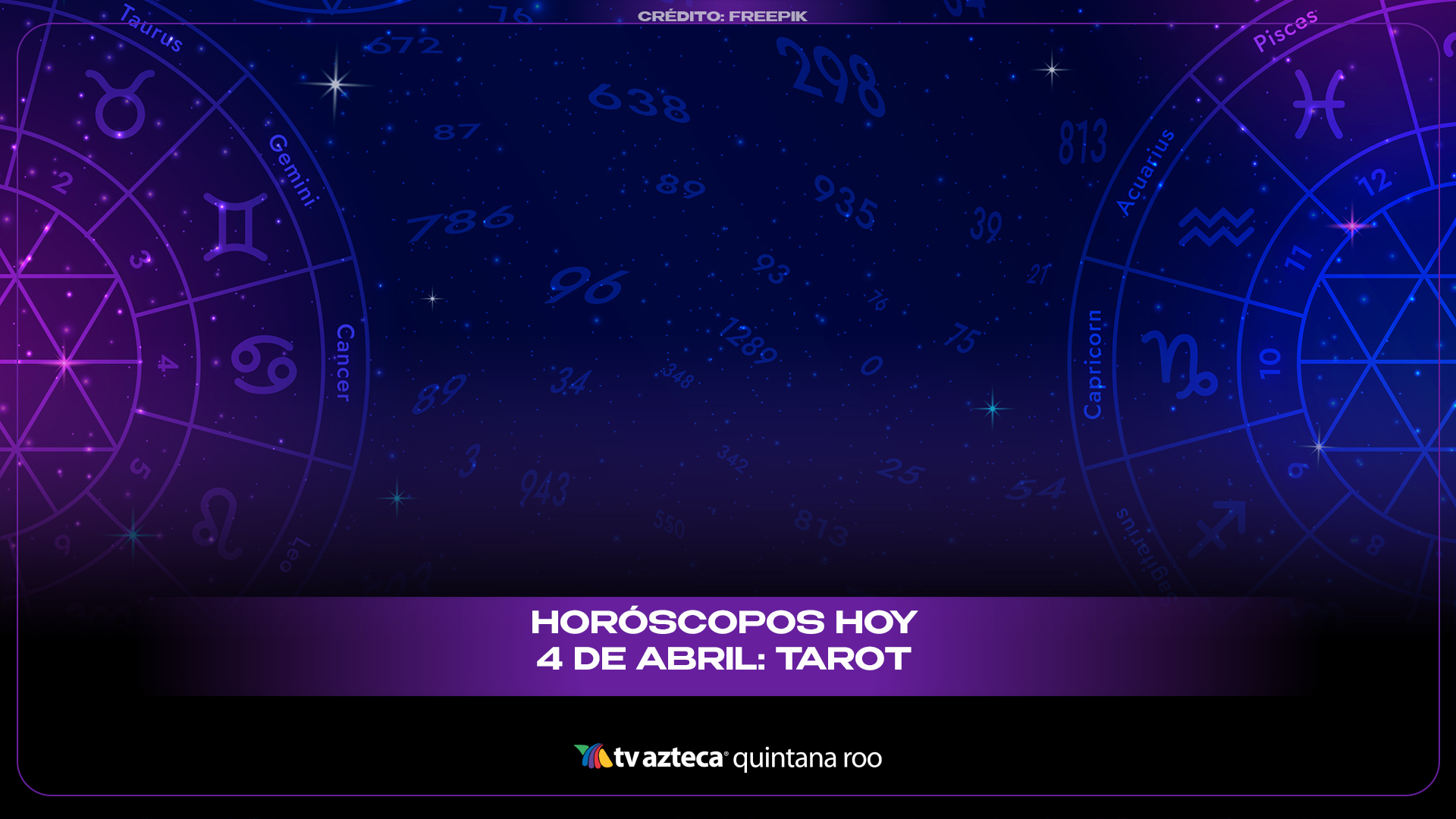 Horóscopos hoy 4 de abril del 2026 tarot