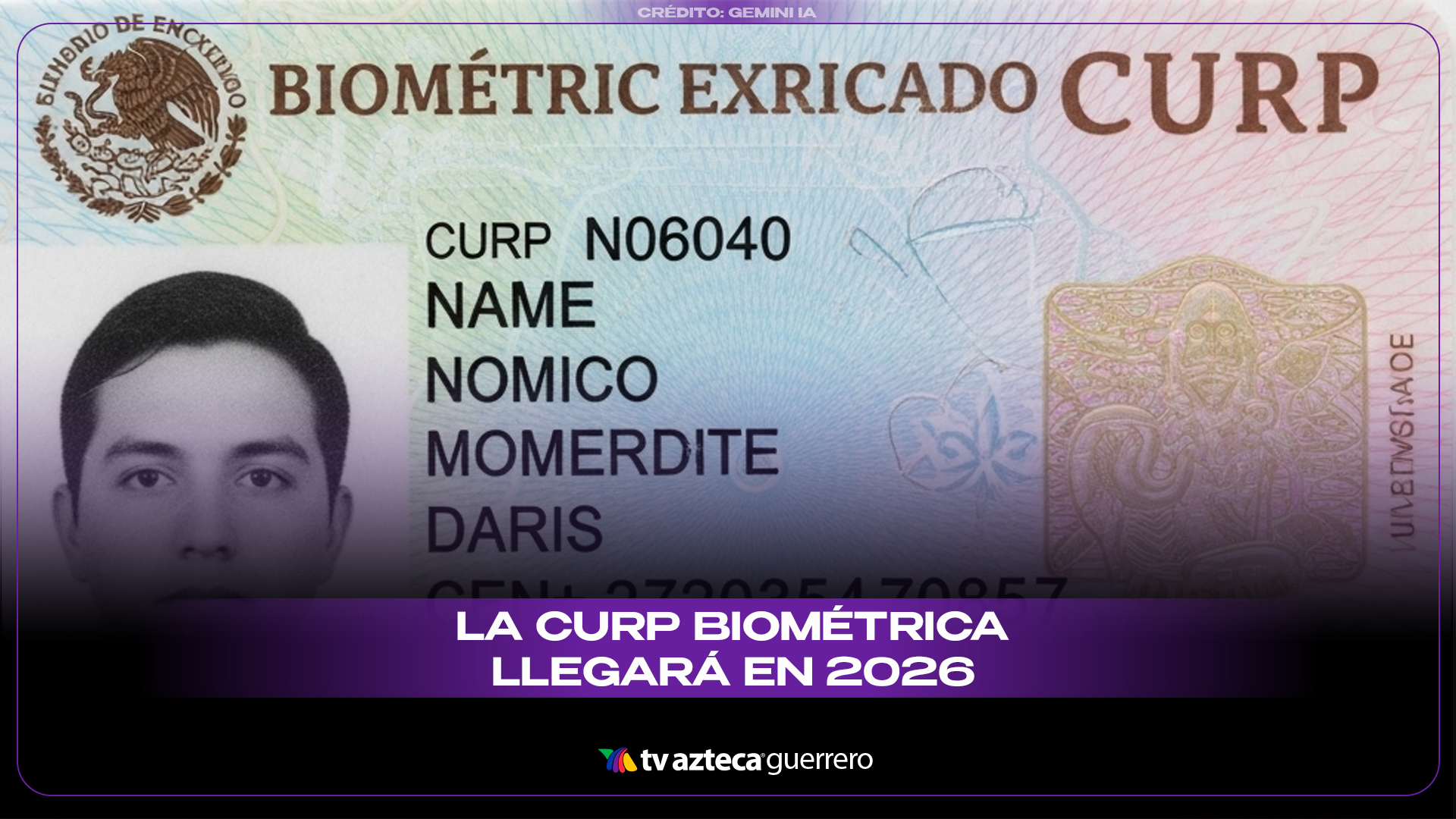 La CURP biométrica será obligatoria en 2026: Multas millonarias por ...