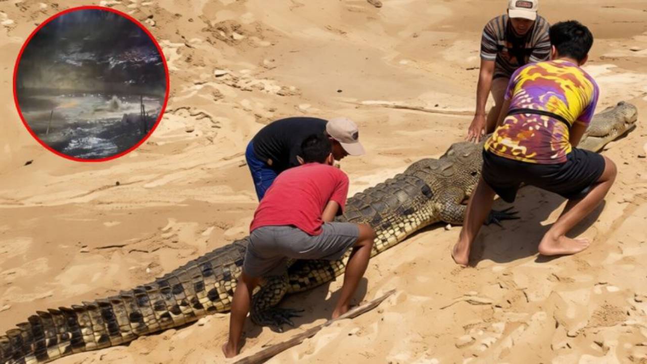 Un padre salva a su hijo, pero pierde la vida frente a un cocodrilo