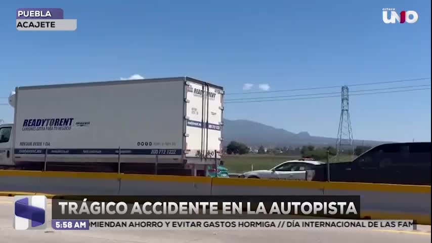 Fatal choque en la autopista Puebla-Córdoba deja dos mujeres muertas en Acajete