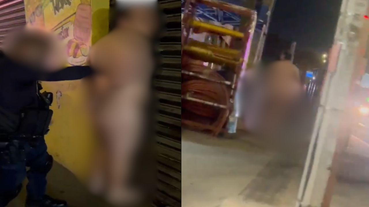 VIDEO: Captan a hombre desnudo sobre bulevar Forjadores; así sorprendió a conductores en Puebla