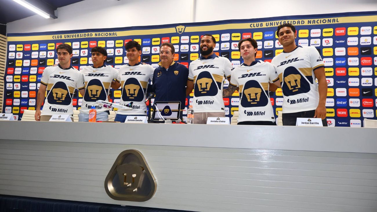 Pumas presenta a sus refuerzos para el Torneo de Clausura 2026 de la Liga MX