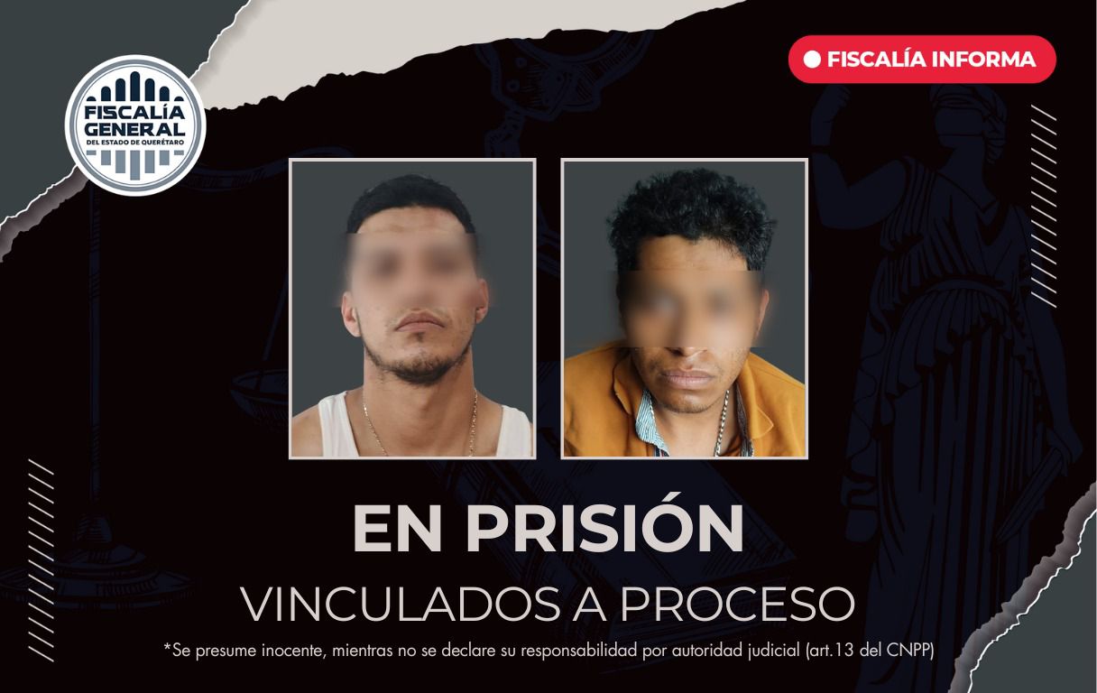 Dos hombres vinculados a proceso por homicidio en Corregidora