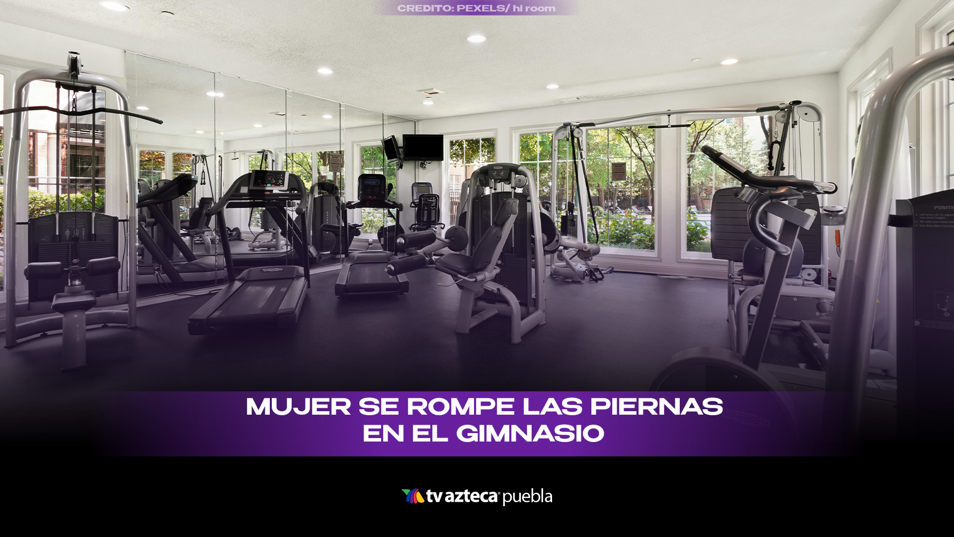 Colapsa máquina en gimnasio de Brasil y deja a joven con fracturas en ambas piernas