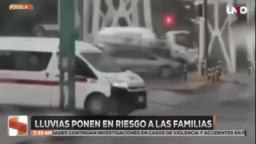 Lluvias afectan colonias de Puebla; reportan inundaciones y viviendas con daños