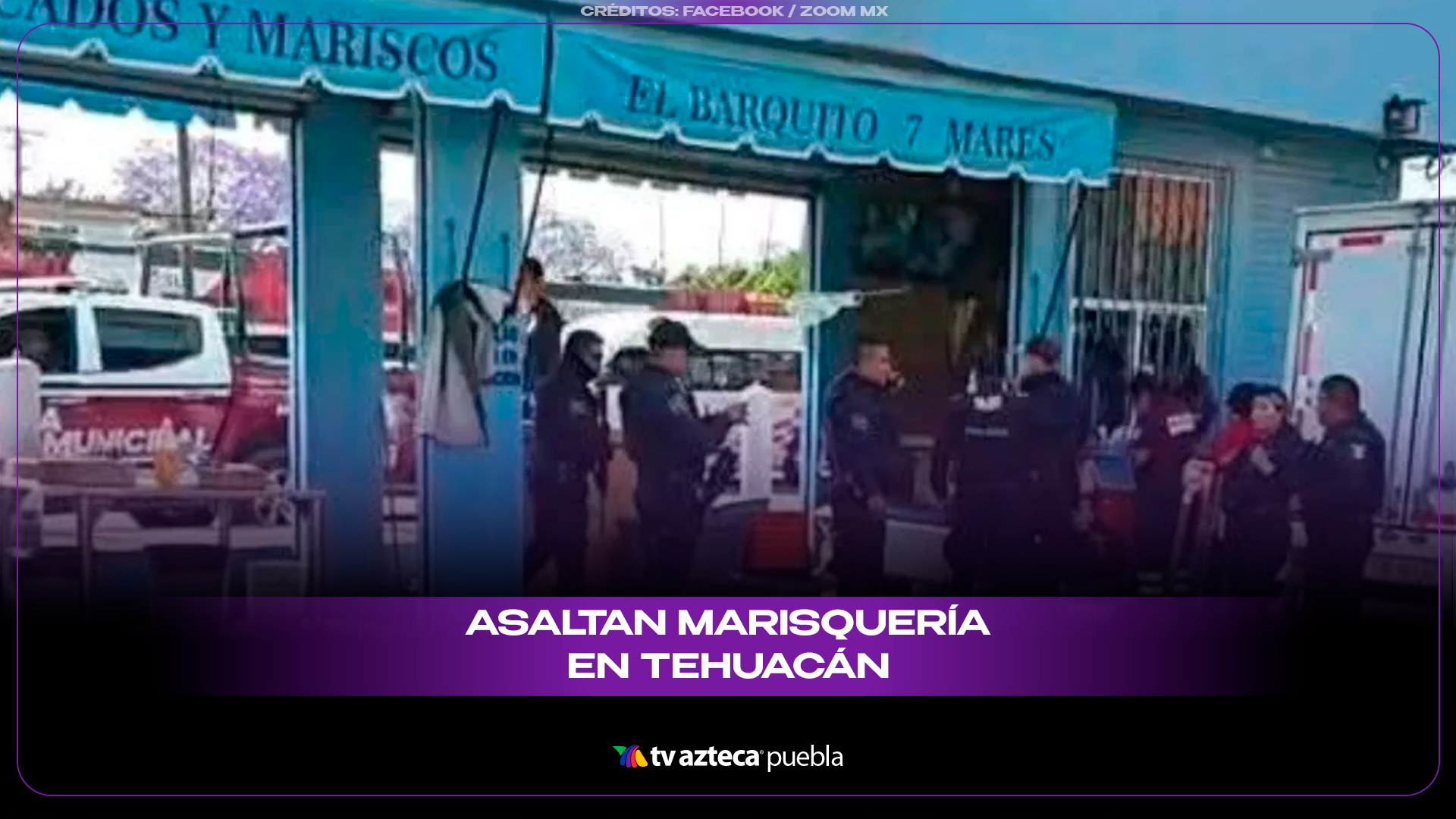 Asalto armado en marisquería de Puebla desata operativo y deja crisis nerviosa.