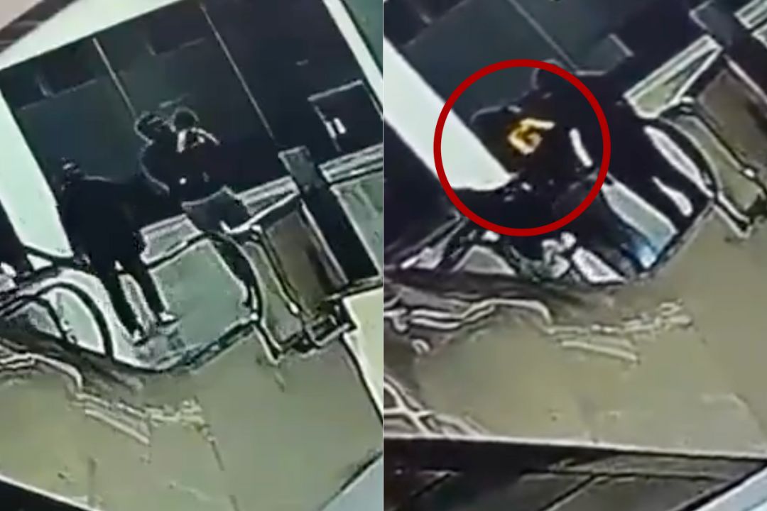 VIDEO: Muere bebé al caer del tercer piso de un centro comercial en India