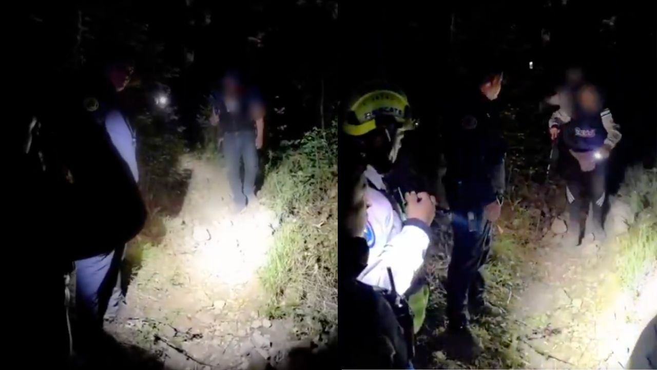 VIDEO: Así fueron encontrados tres excursionistas perdidos en el Ajusco