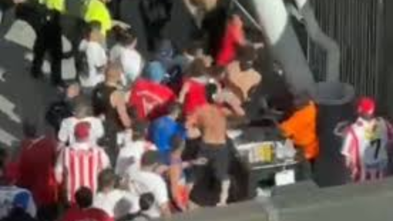 Pelea en estadio de Los Ángeles opaca duelo entre Atlas y Chivas ...
