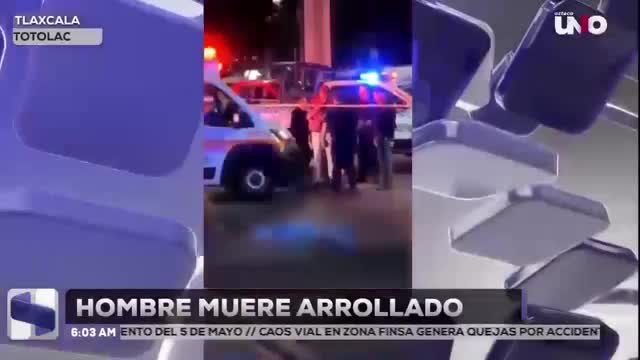 Hombre muere arrollado en la zona de El Trébol, en Tlaxcala