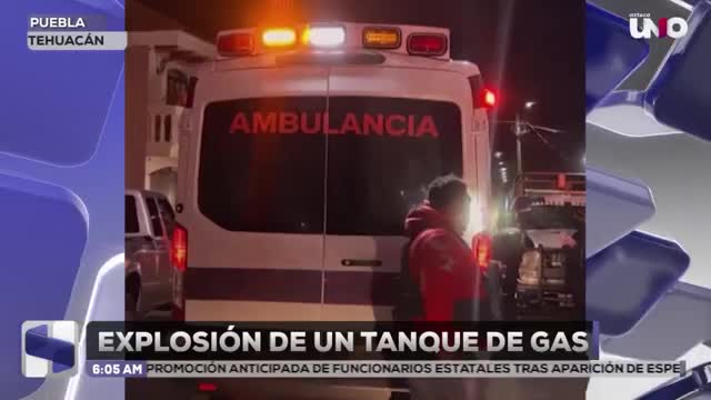 Así fue la explosión de un tanque de gas en Tehuacán