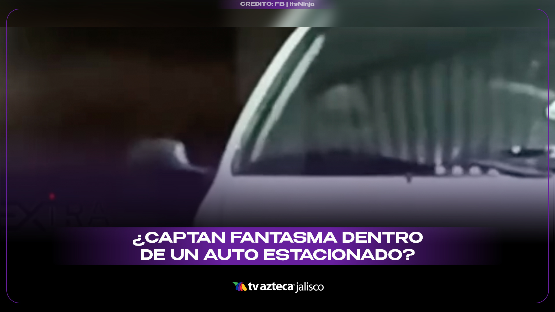 VIDEO VIRAL: ¿Real? Captan el fantasma dentro de un auto estacionado