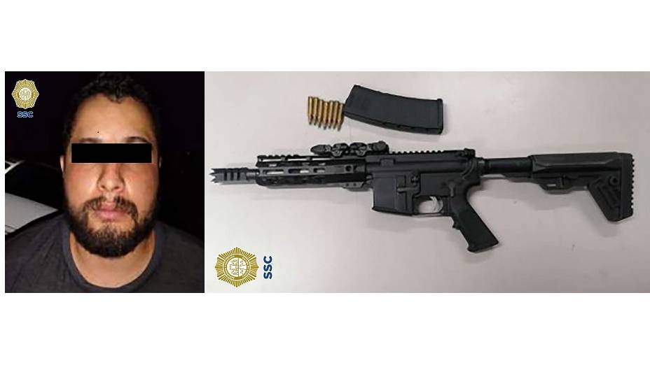 Detienen a un hombre que dispara rifle de asalto en Tláhuac
