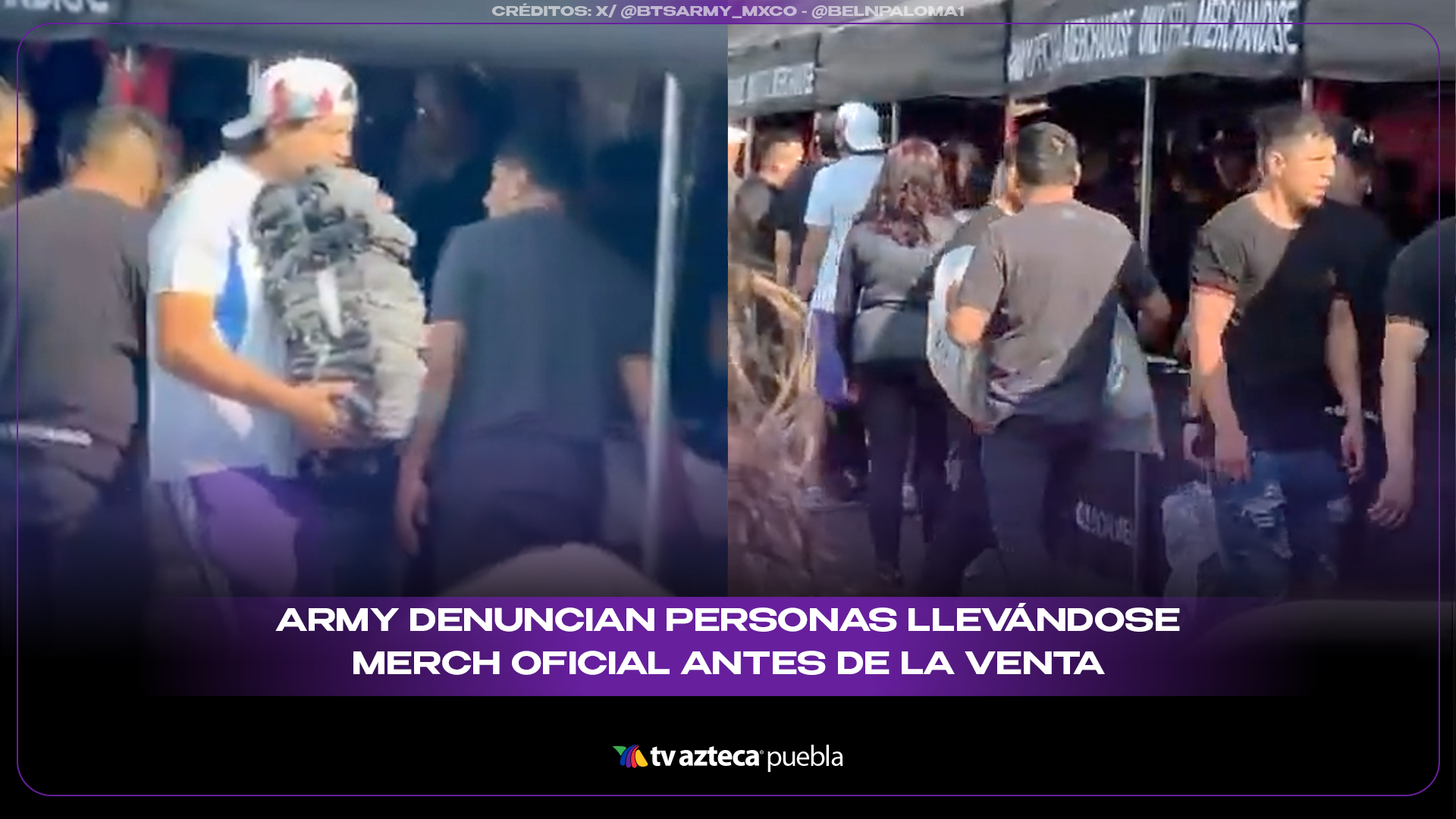 Fans de BTS denuncian que personas se llevan merch oficial antes de la venta en CDMX