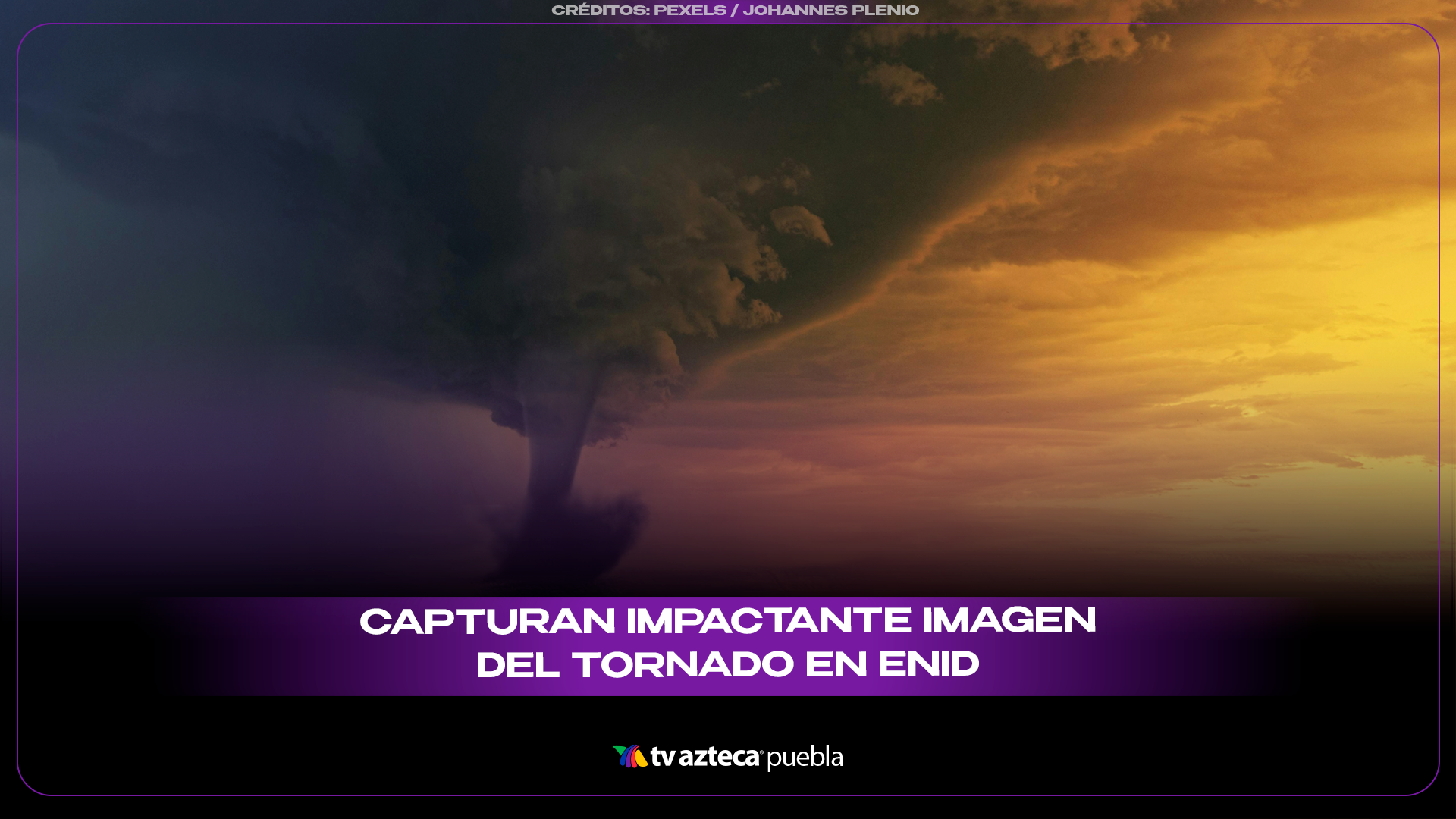 Tornado es captado desde un avión cerca de Enid y el video se vuelve viral.