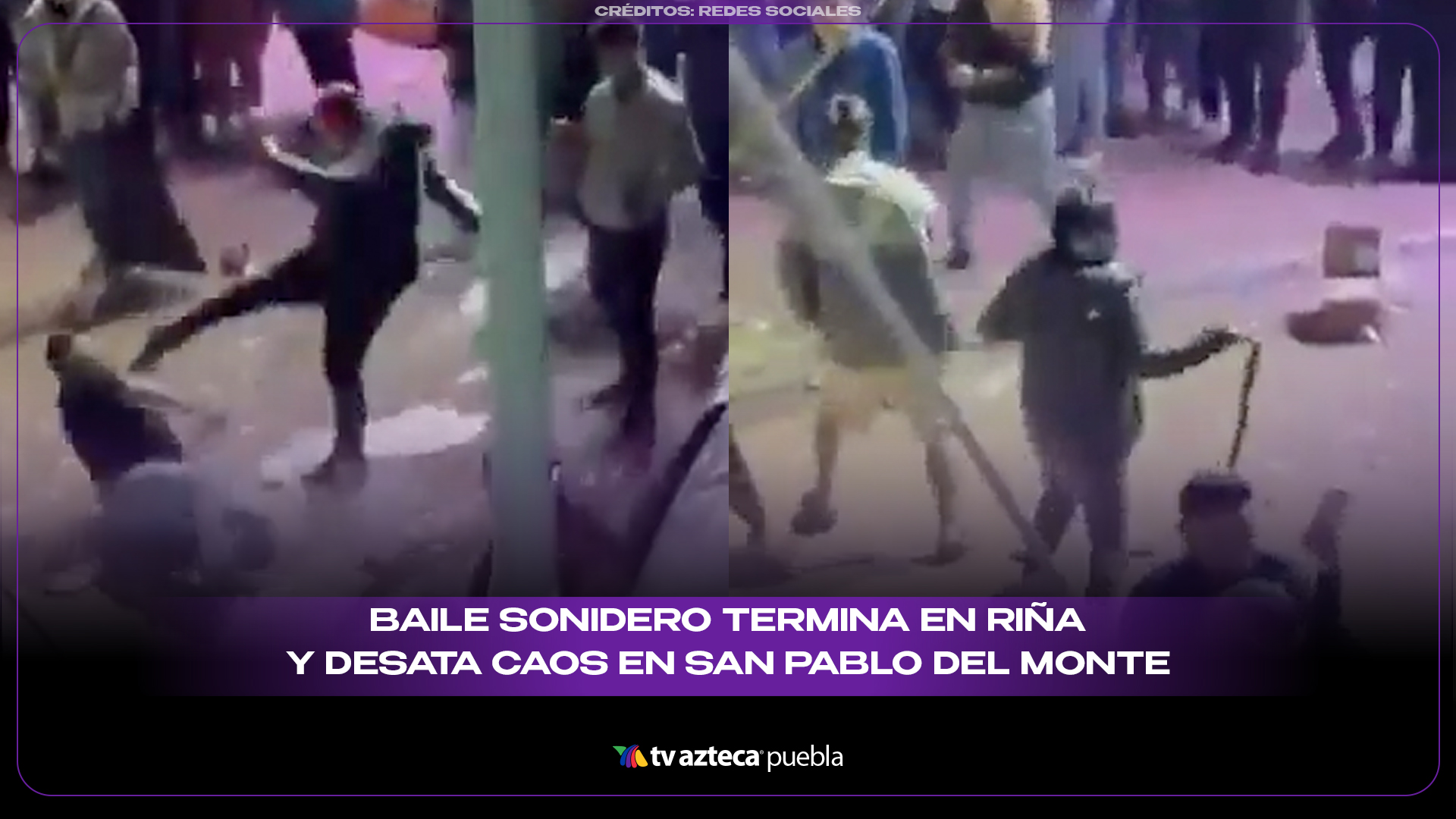 Baile sonidero termina en riña y desata caos en San Pablo del Monte