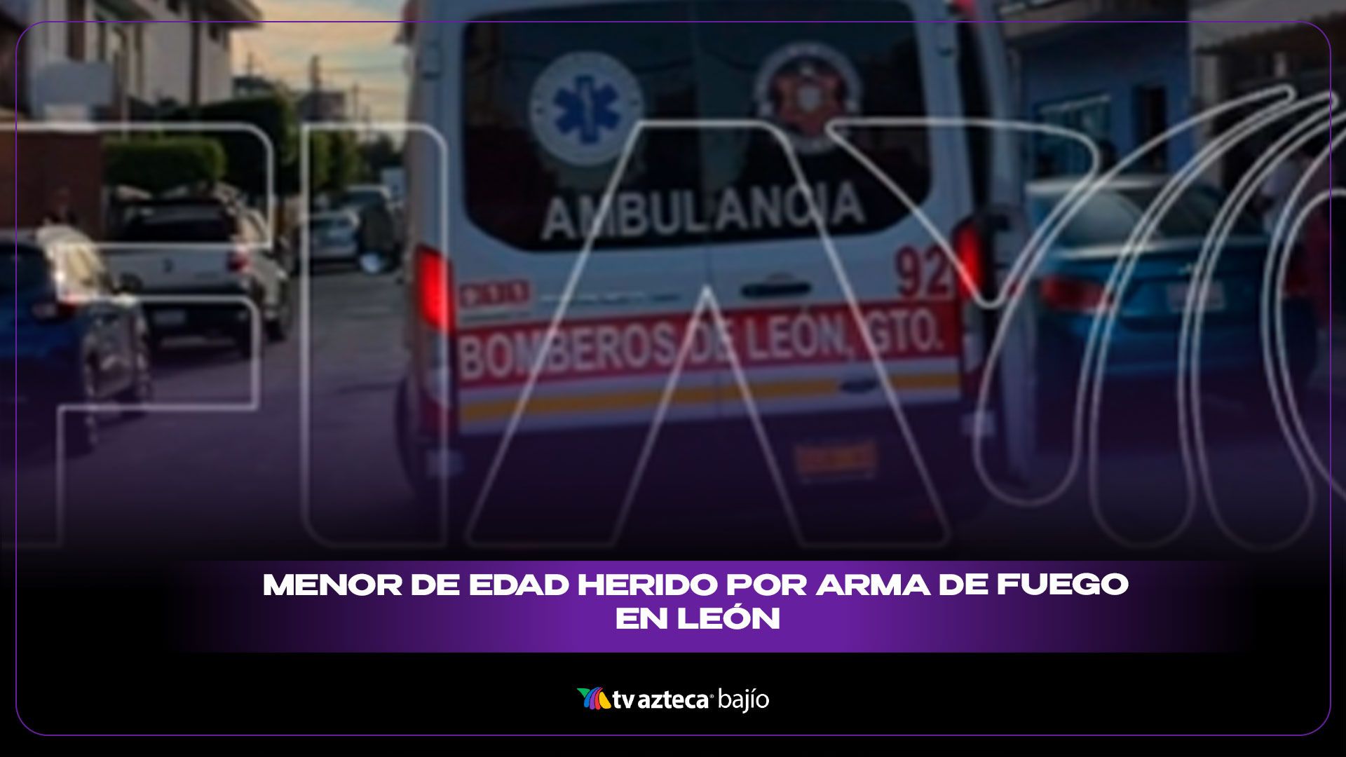 Hieren a menor de edad con arma de fuego, en Los Olivos, León
