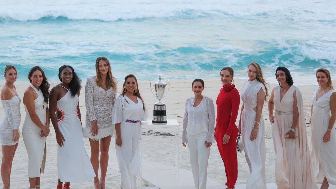 WTA Finals 2023 en Cancún Reciben a las 8 mejores jugadoras de tenis