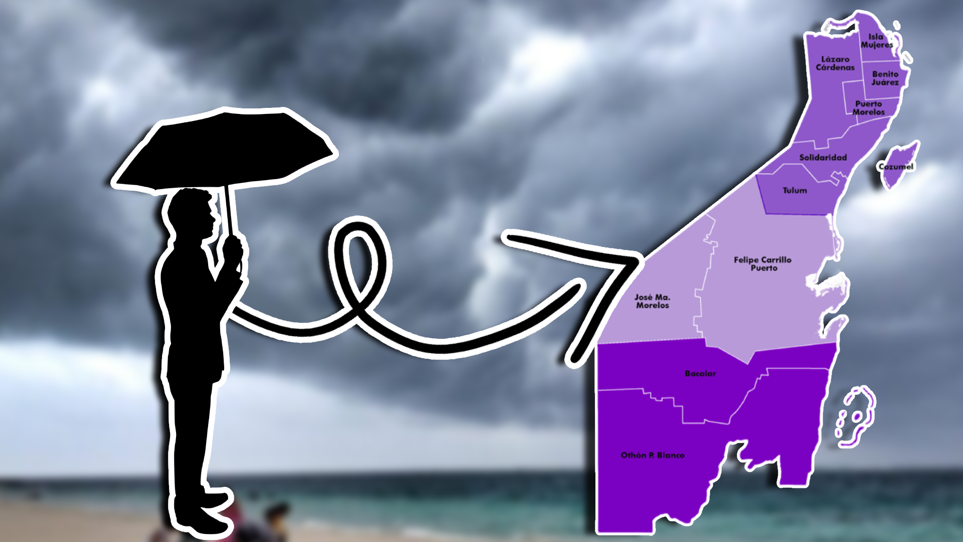 Estos son los municipios de Quintana Roo en los que lloverá hoy 21 de