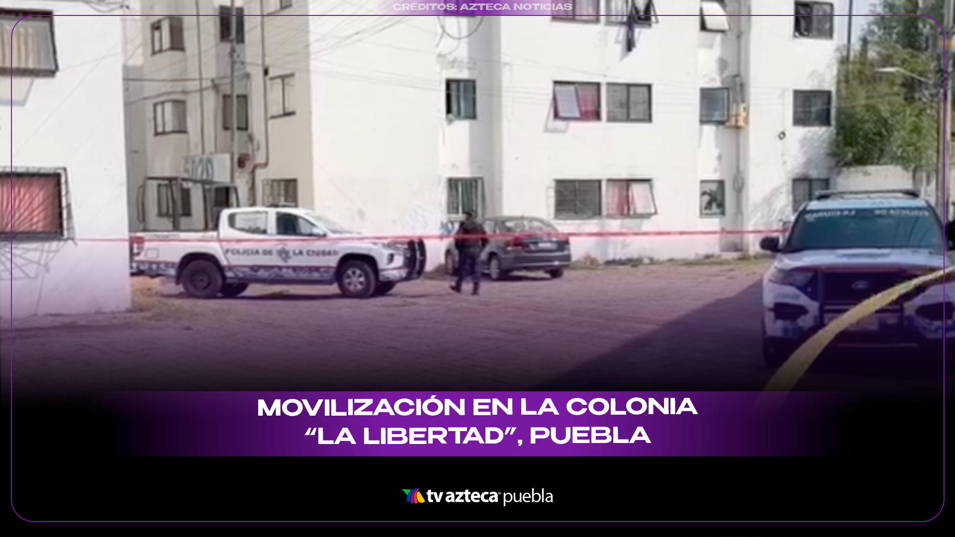 Movilización en La Libertad tras caída de menor desde edificio en la ciudad de Puebla.