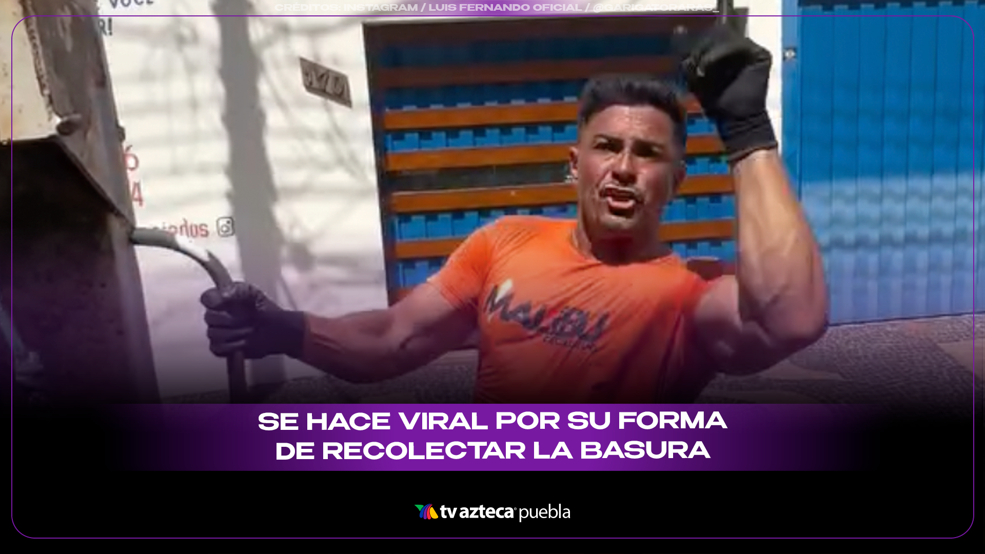 Recolector viral convierte su trabajo en rutina de cardio y alegría.