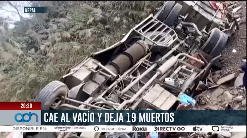 Accidente de autobús en Nepal: 19 muertos y 25 heridos tras caer 300 ...