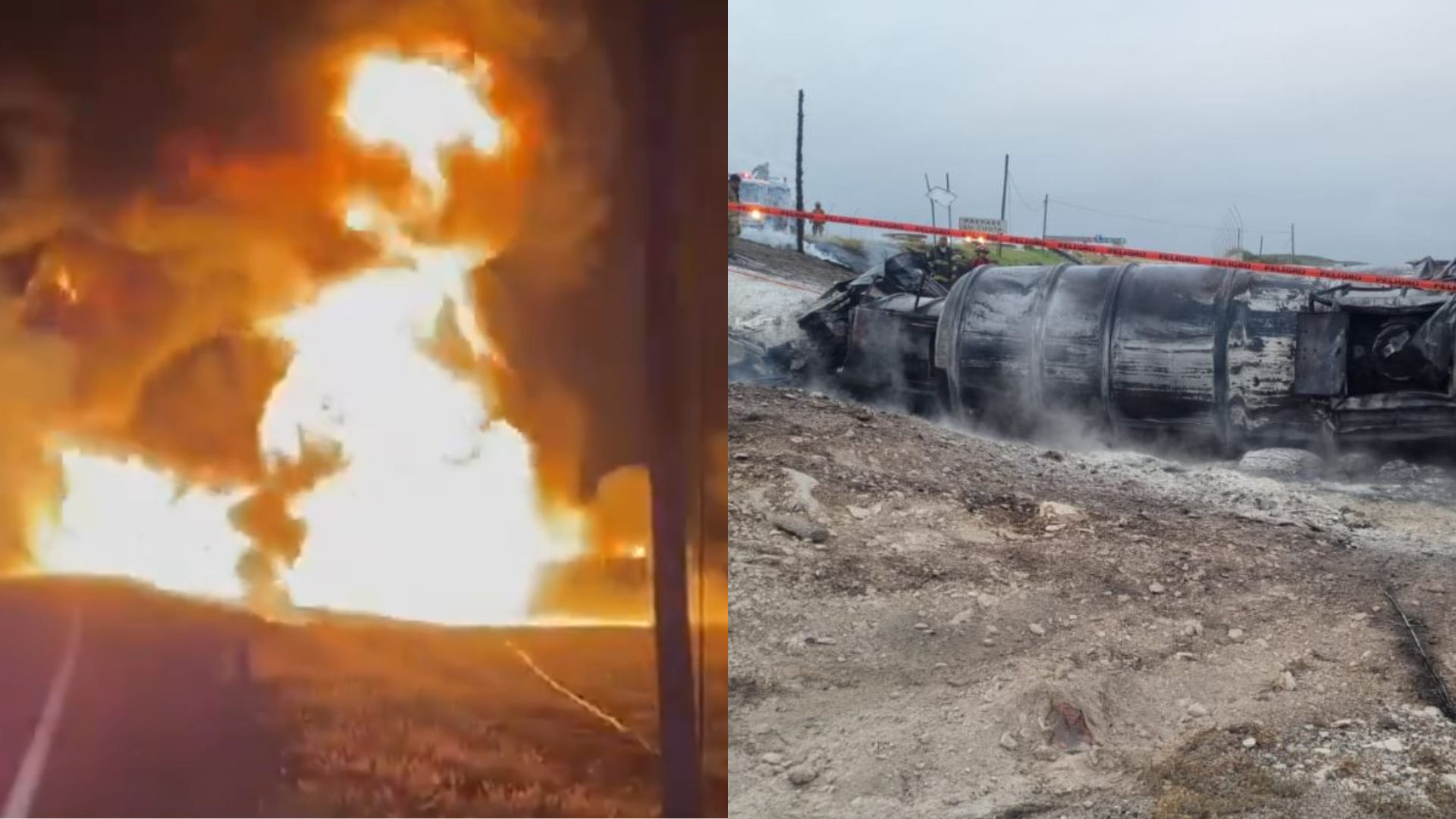 Pipa explota en la carretera 57; murió el conductor de la unidad VIDEO