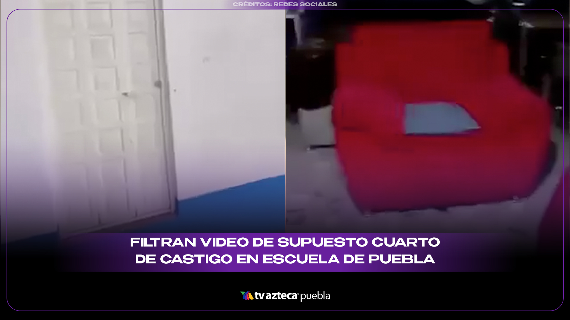 Filtran video de supuesto cuarto de castigo en escuela de Puebla; suspenden clases