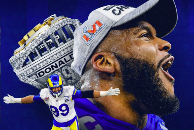 Aaron Donald, dice adiós a la NFL tras una década de trayectoria