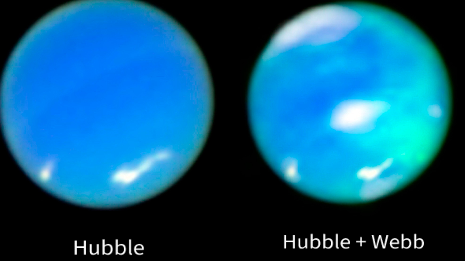 Neptuno revela sus auroras por primera vez gracias al telescopio James Webb