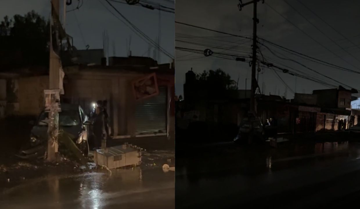 Choque de vehículo provoca apagón en la carretera interestatal a Coronango HOY