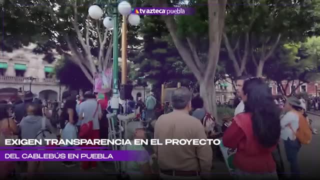 Poblanos piden transparencia y rechazan proyecto del Cablebús en Puebla