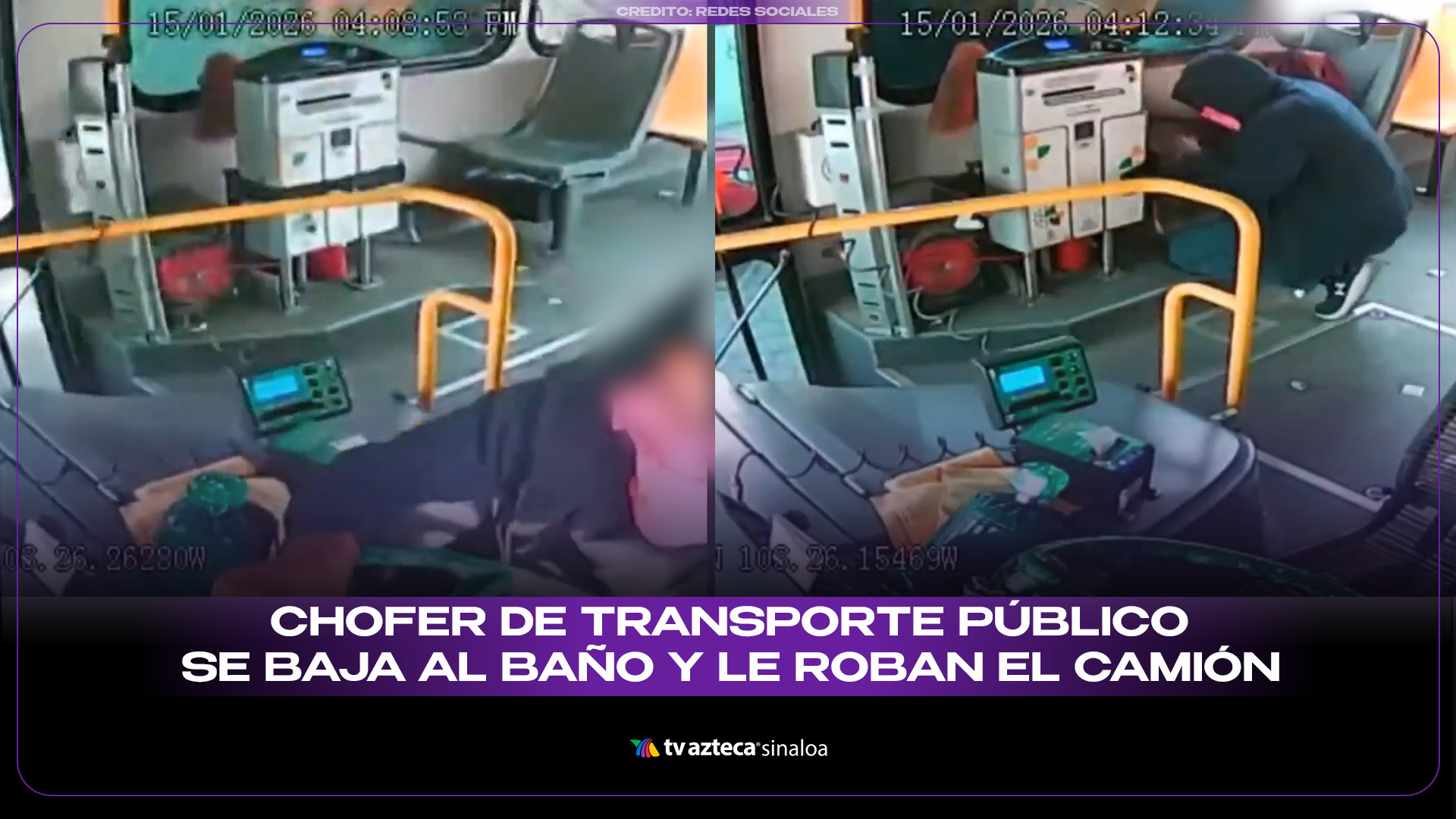 Chofer de transporte público se baja al baño y le roban el camión en ...
