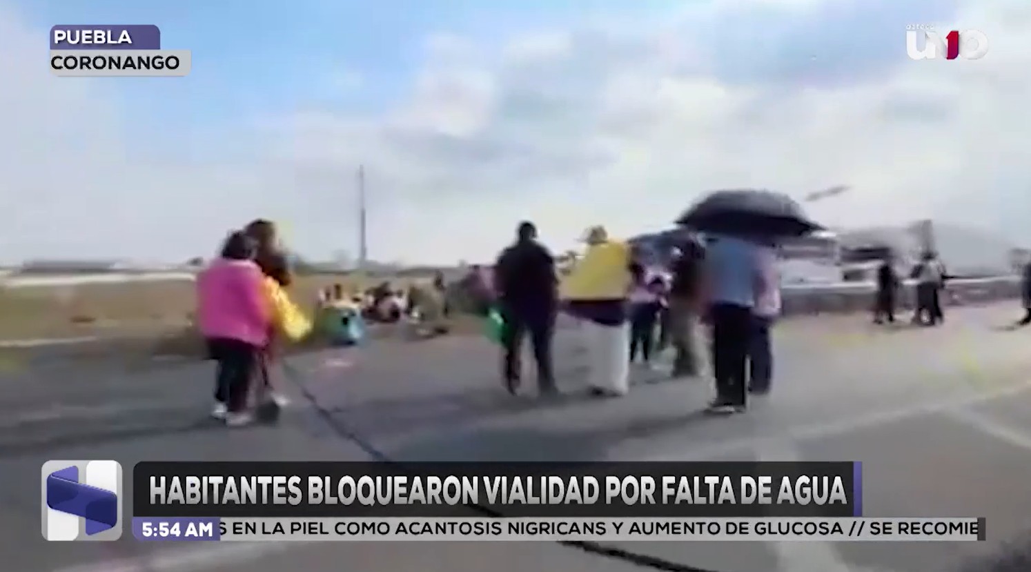 Habitantes de Coronango bloquearon vialidad por falta de agua