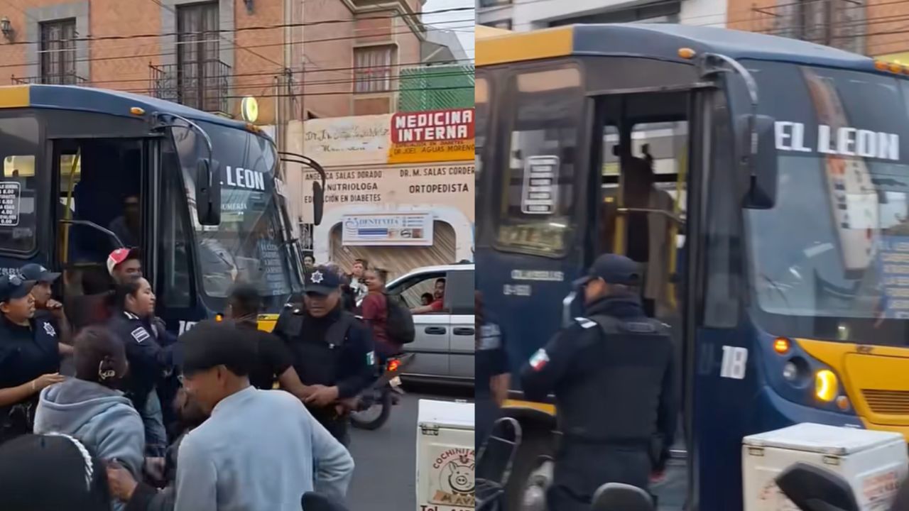 VIDEO: Sujeto con machete desató pánico en el transporte público; pasajeros huyeron