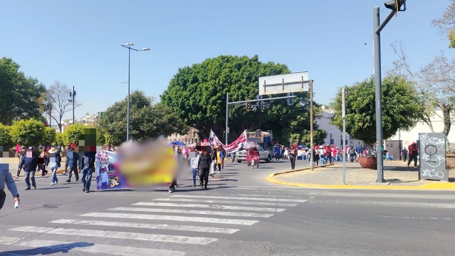 Bloqueo el Bulevar 5 de Mayo en Puebla hoy 29 de enero 2026