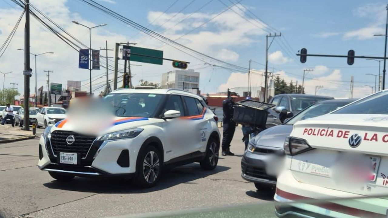 Choque colapsó el Circuito Juan Pablo II hoy: Tráfico hacia el centro de Puebla