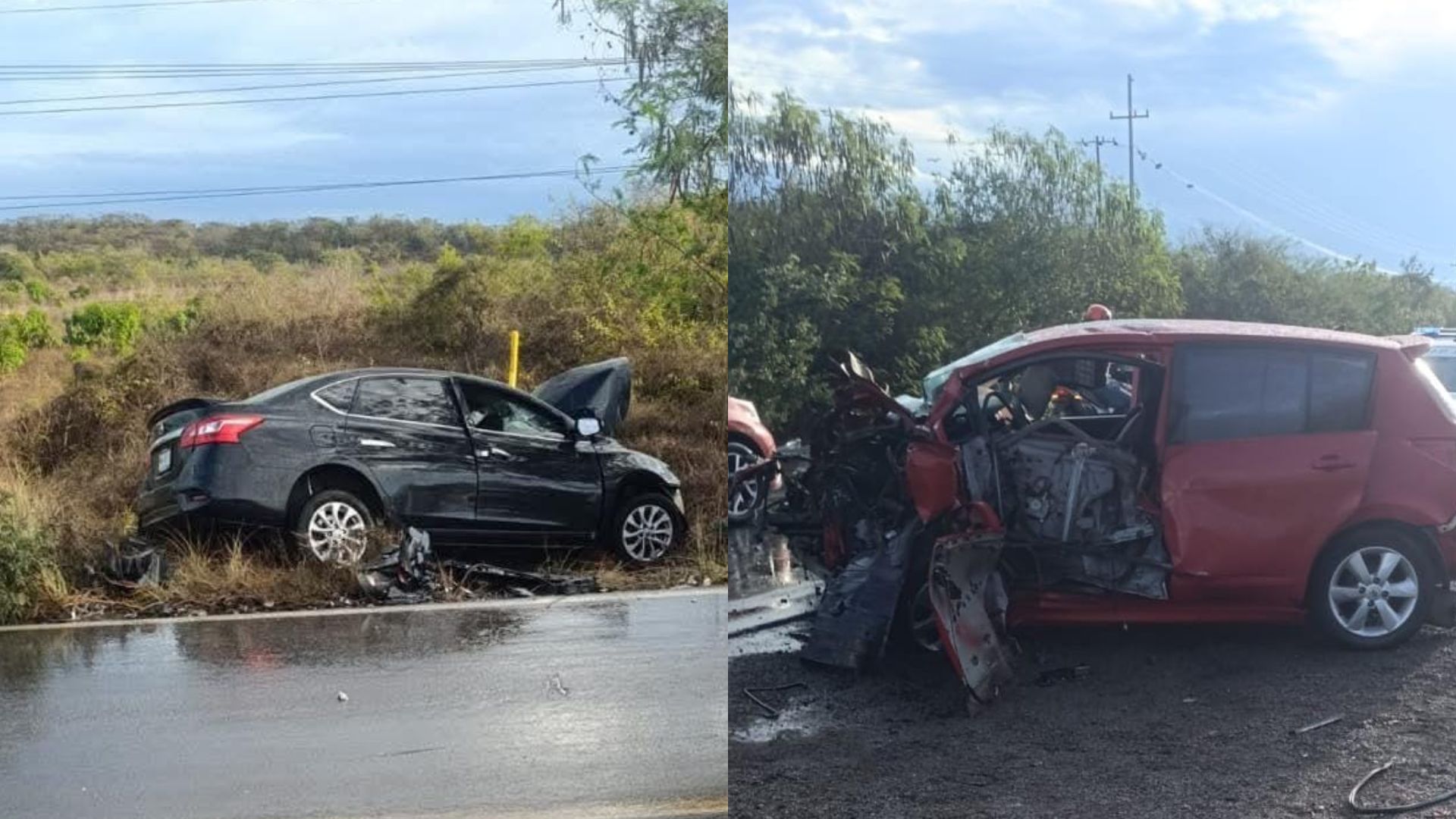 Choque en carretera deja una mujer sin vida y un hombre prensado, en El ...