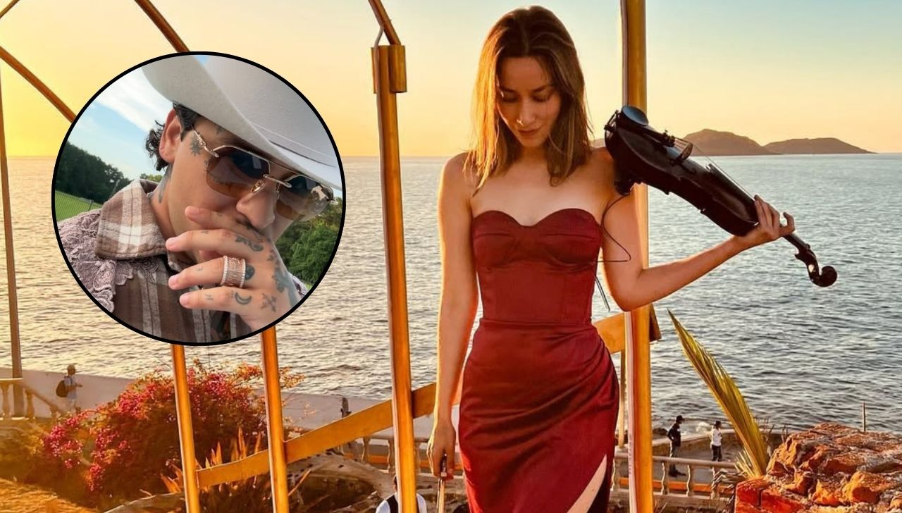 ¿Ángela Aguilar, eres tú? Violinista Esmeralda Camacho presume un collar idéntico al de Nodal y revive rumores