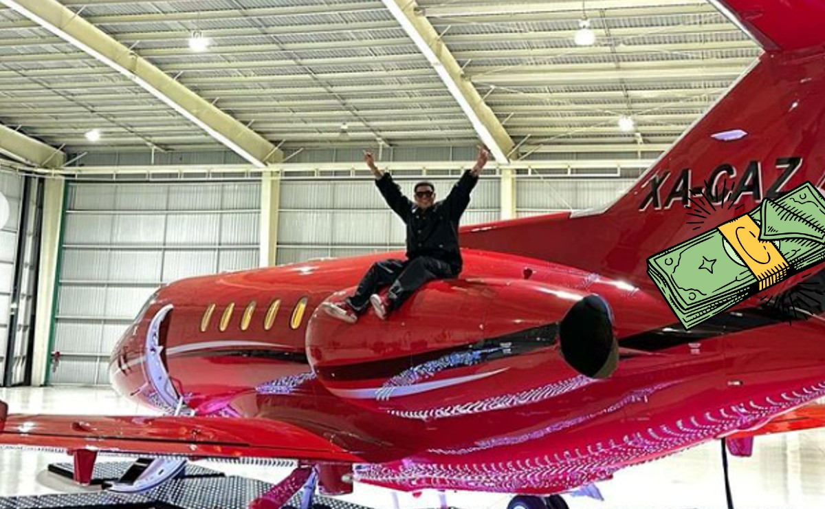 Así es el interior del AVIÓN privado de Eduin Caz