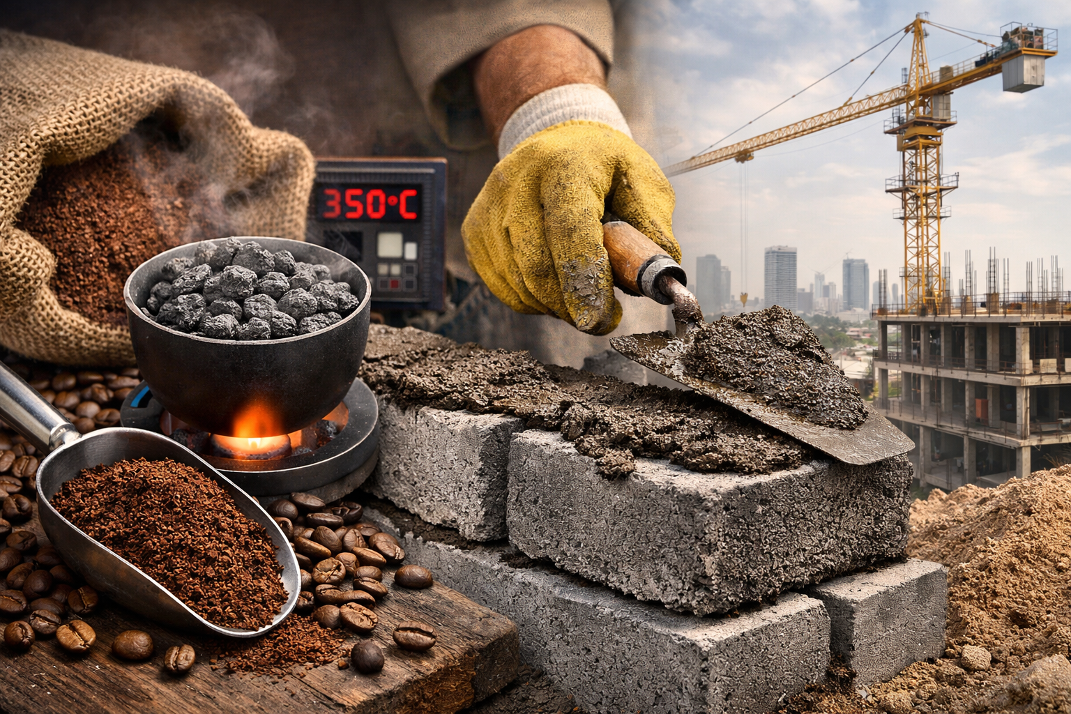 Hallazgo revolucionario: Descubren cómo el café puede reemplazar al cemento tradicional