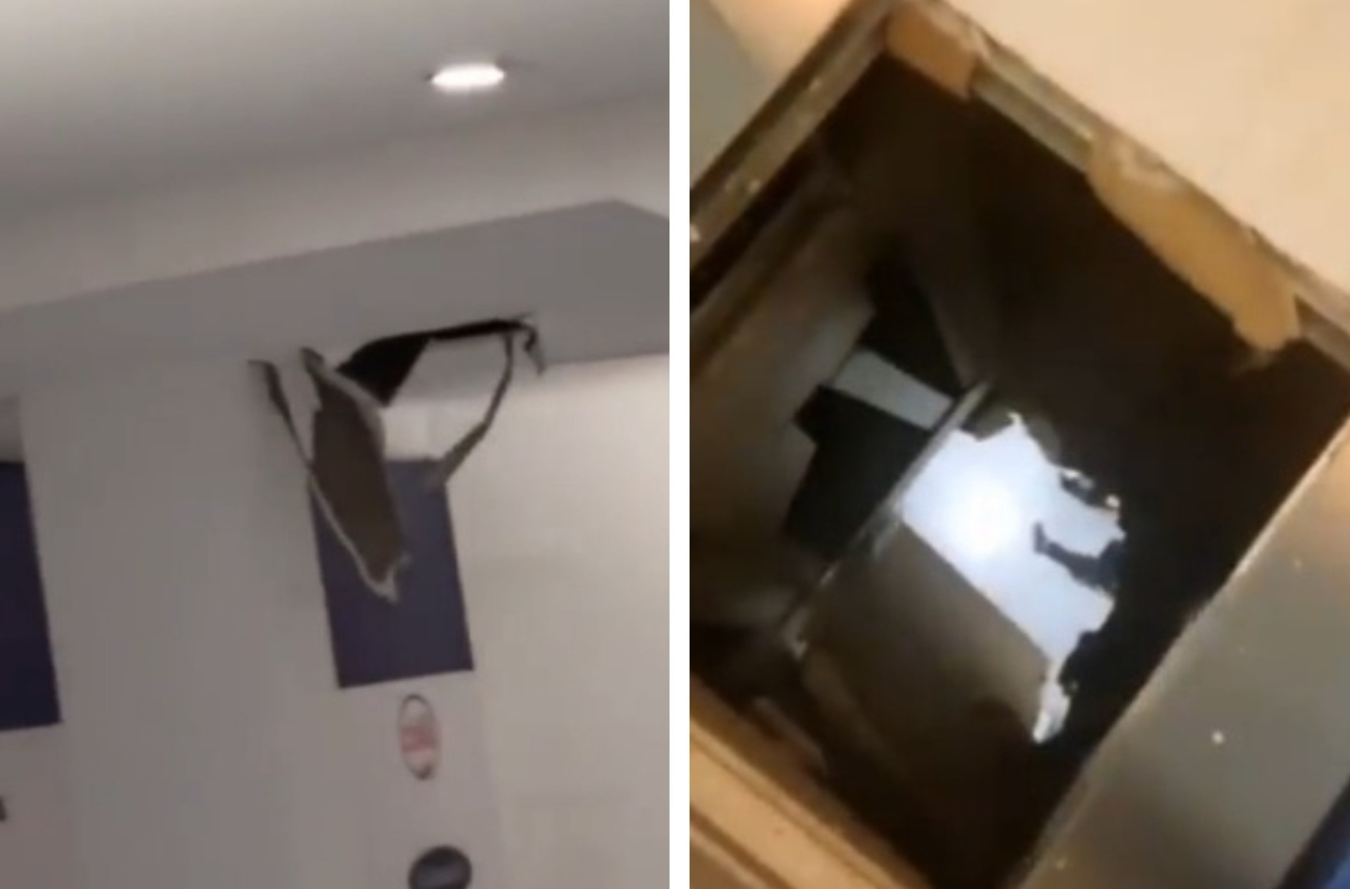 Mujer cae del tercer piso de plaza comercial en Hidalgo