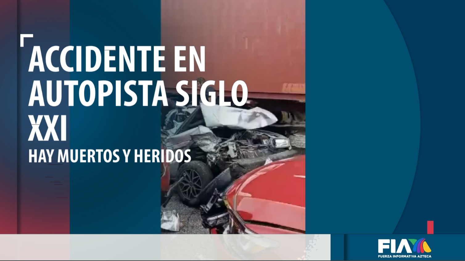 Tremendo accidente sobre la autopista siglo XXI de Michoacán